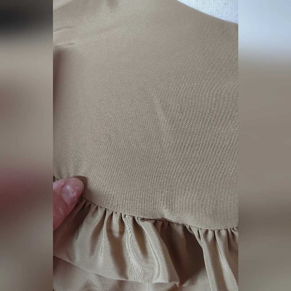 Vintage Dress lEegant Tan Skirt - Picture 8 of 13